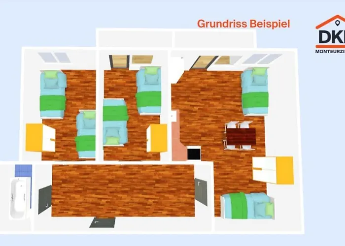 Lägenhet Gemuetliche Monteurwohnung In Bis 6 Personen